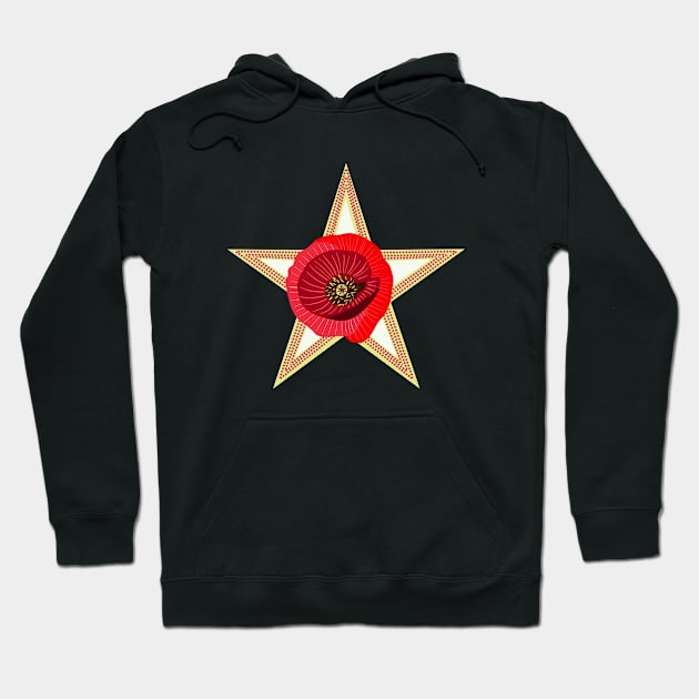 Stary Poppy Hoodie by Halley G-Shirts